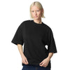 American Apparel Unisex Black French Terry Ex Crew Top