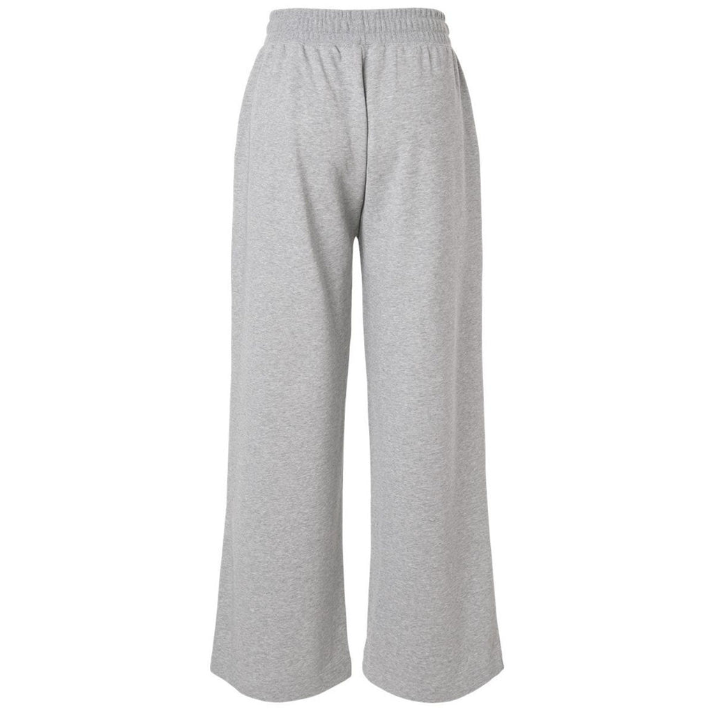American Apparel Women's Heather Grey French Terry Wide Leg Pants