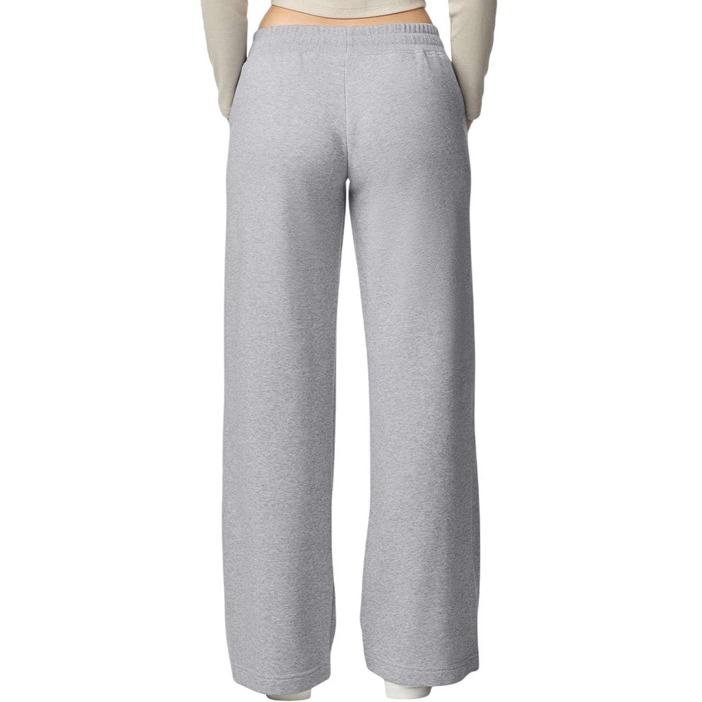 American Apparel Women's Heather Grey French Terry Wide Leg Pants
