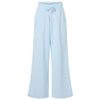 American Apparel Women's Powder Blue French Terry Wide Leg Pants