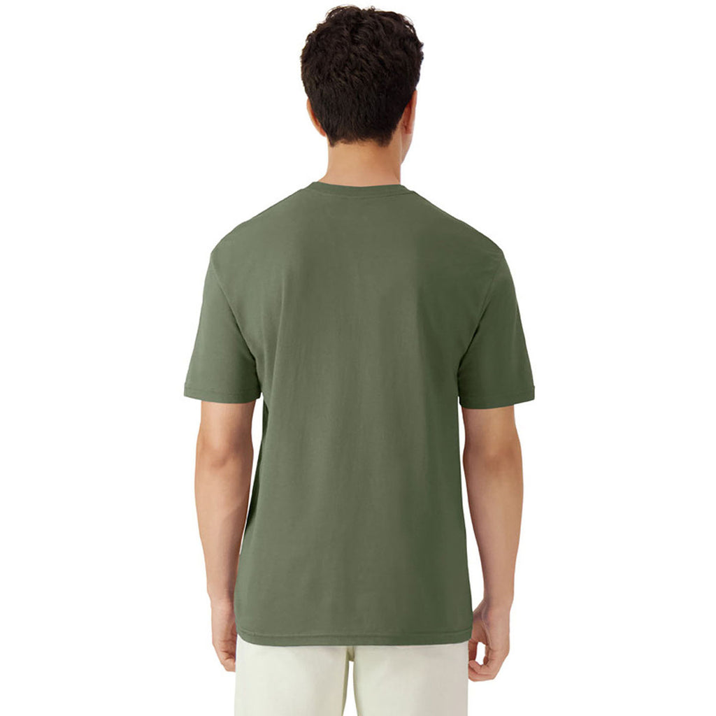 Gildan Unisex Military Green Light Cotton T-Shirt