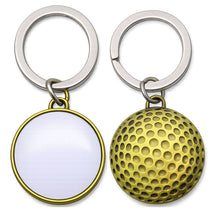 Ball Pro Brass Golf Ball Shaped Metal Keychain