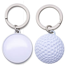 Ball Pro White Golf Ball Shaped Metal Keychain