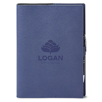 Spector & Co. Blue Toscano Genuine Leather Refillable Notebook