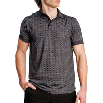 Waggle Men's Black Gone Fishing Polo