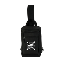 Logomark Black Arvo Repreve RPET 8-Can Sling Bag Cooler