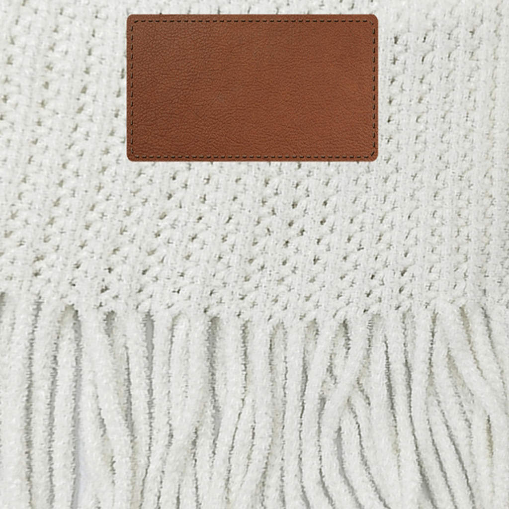 Logomark Cream Luxura RPET Throw Blanket