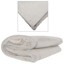 Logomark Cream Stonebridge Micro Mink Sherpa Blanket