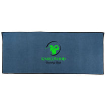 The Magnet Group Navy Blue Caddy Waffle Weave Golf Towel