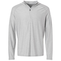 HUK Men's Harbor Mist Atoll Half-Zip Hooded Pullover