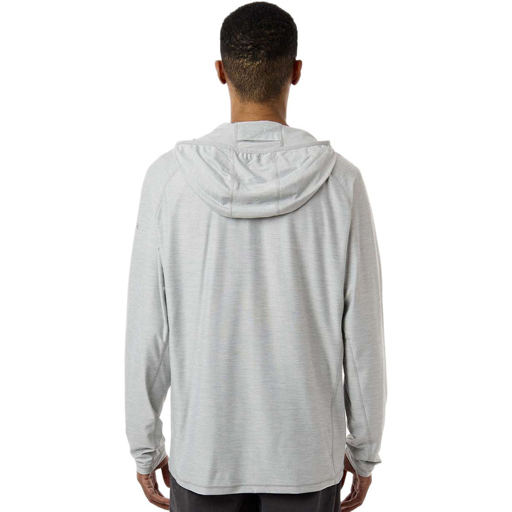HUK Men's Harbor Mist Atoll Half-Zip Hooded Pullover