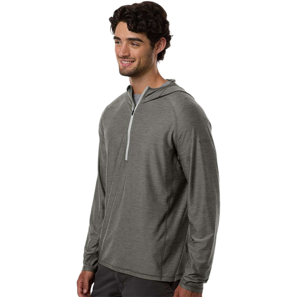 HUK Men's Moss Atoll Half-Zip Hooded Pullover