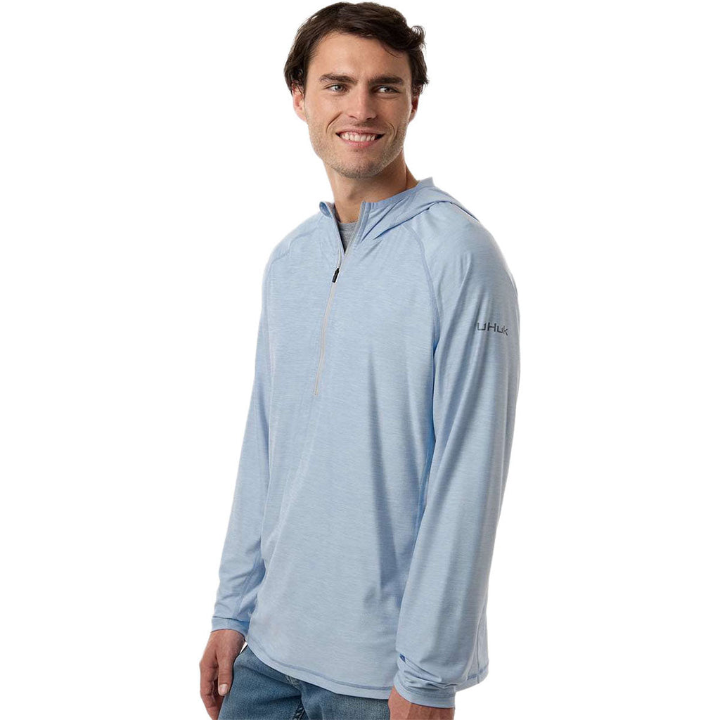HUK Men's Windsurfer Atoll Half-Zip Hooded Pullover