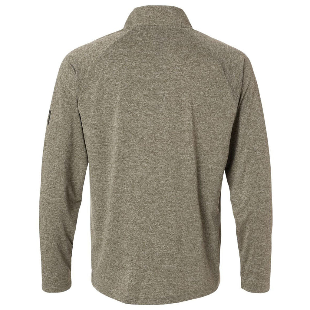 HUK Men's Heather Moss Airweight Heather Quarter-Zip Pullover