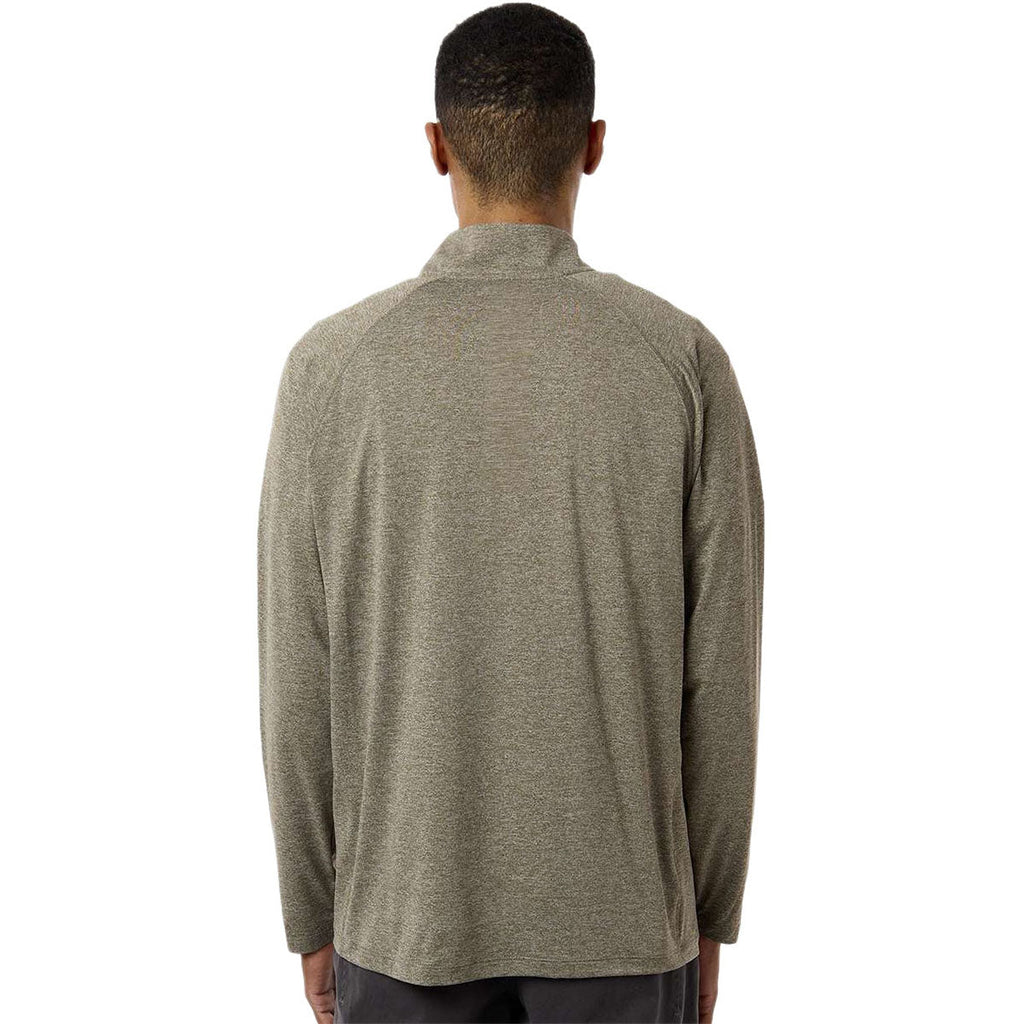 HUK Men's Heather Moss Airweight Heather Quarter-Zip Pullover