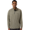 HUK Men's Heather Moss Airweight Heather Quarter-Zip Pullover