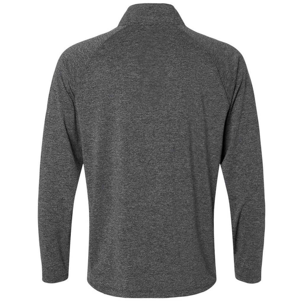 HUK Men's Volcanic Ash Heather Airweight Heather Quarter-Zip Pullover