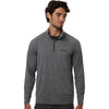 HUK Men's Volcanic Ash Heather Airweight Heather Quarter-Zip Pullover