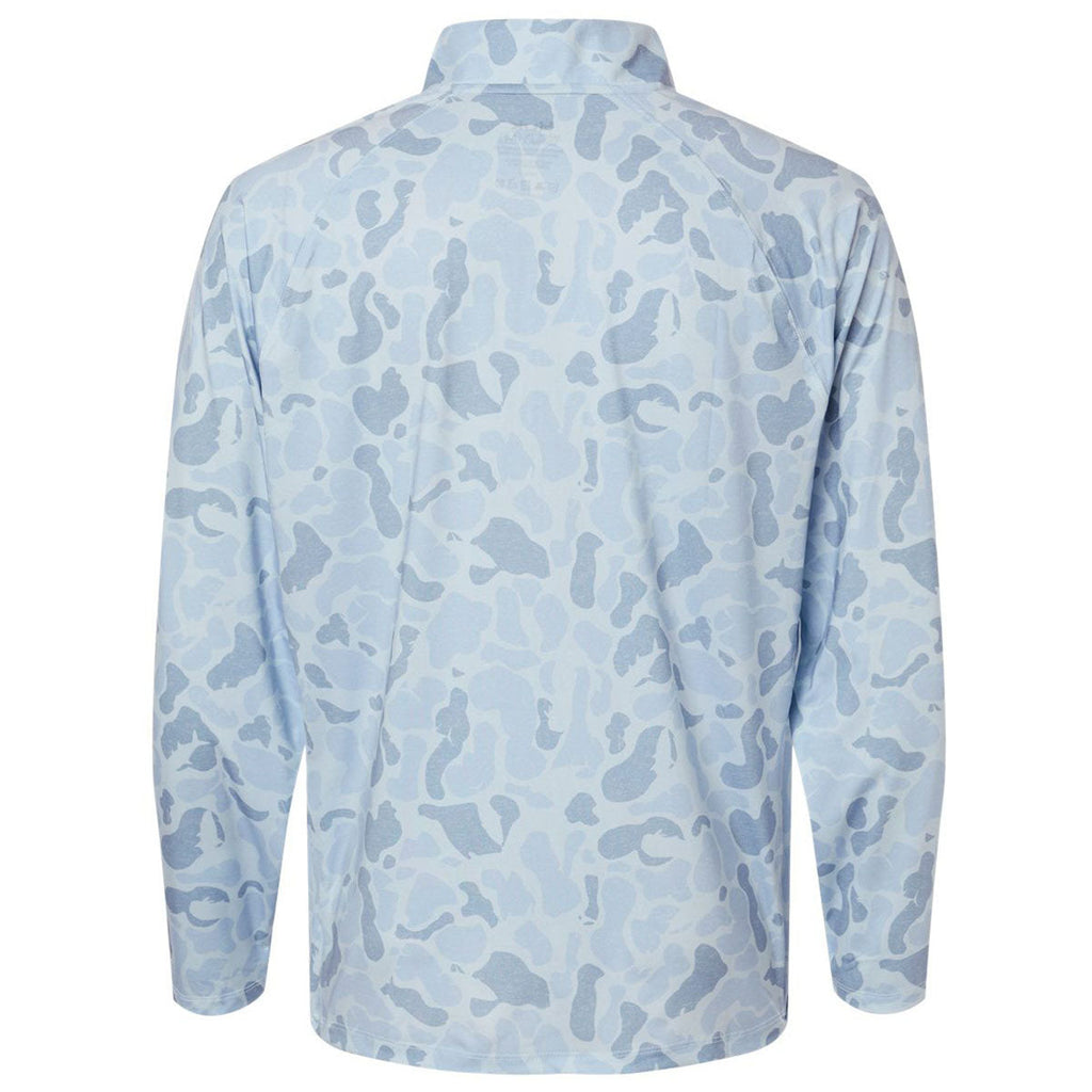 HUK Men's Sky Airweight KC Printed Quarter-Zip Pullover