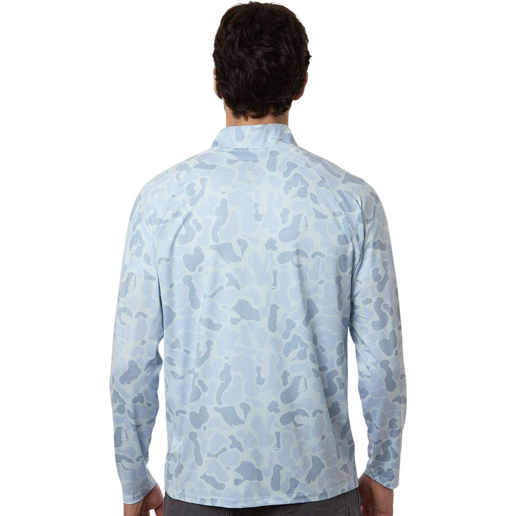 HUK Men's Sky Airweight KC Printed Quarter-Zip Pullover