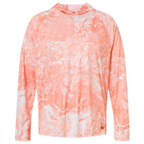 HUK Men's Coral Reef Pursuit Mossy Oak Printed Hooded Long Sleeve T-Shirt