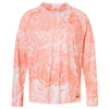 HUK Men's Coral Reef Pursuit Mossy Oak Printed Hooded Long Sleeve T-Shirt
