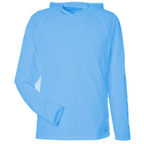 HUK Men's Marolina Blue LoPro Pursuit Long Sleeve Hooded T-Shirt