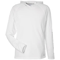 HUK Men's White LoPro Pursuit Long Sleeve Hooded T-Shirt