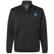 HUK Men's Heather Black Cold Front Quarter-Zip