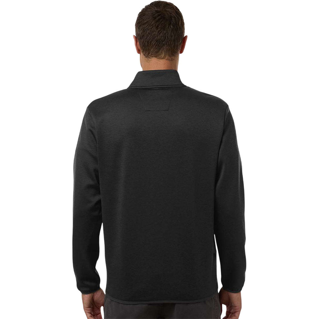 HUK Men's Heather Black Cold Front Quarter-Zip