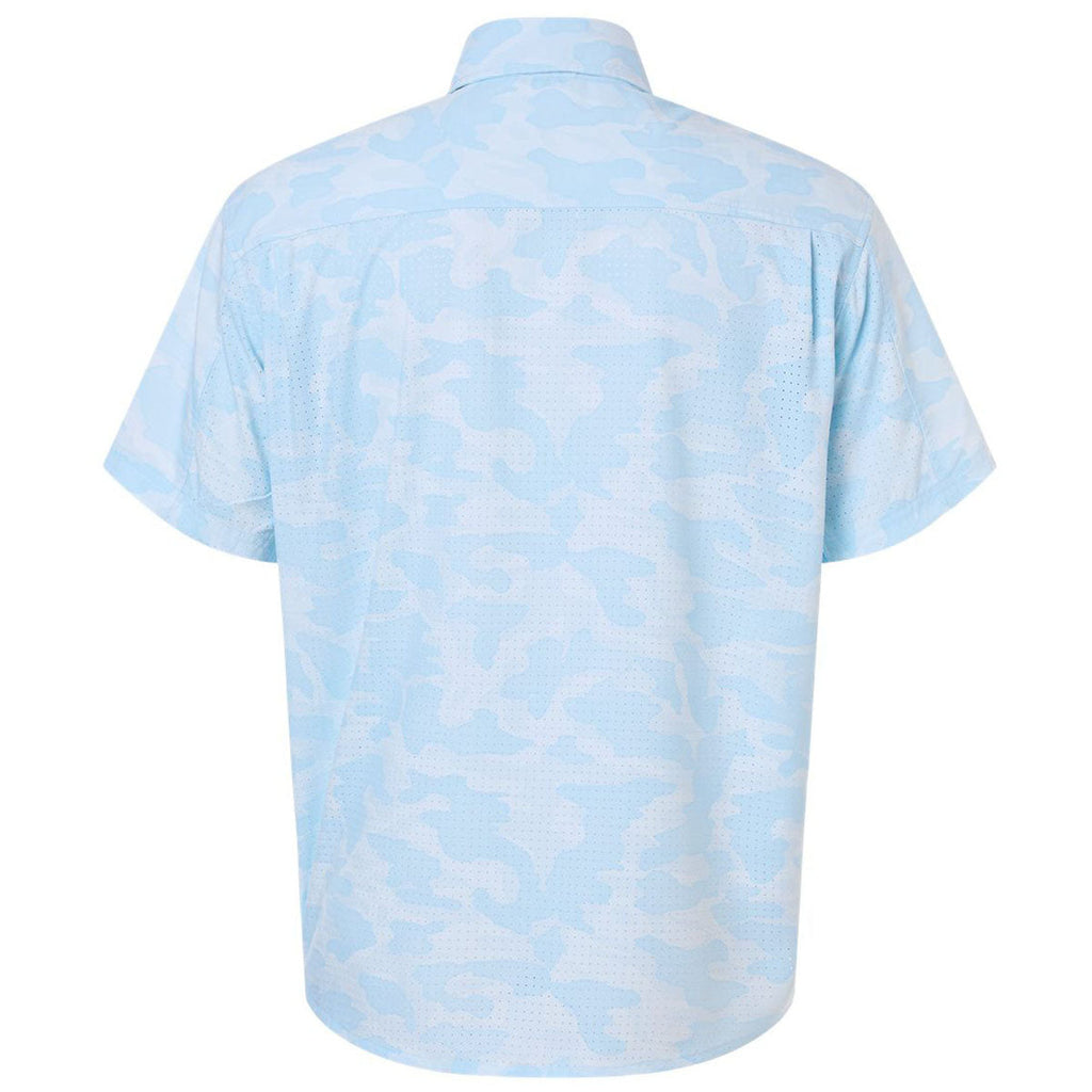 HUK Men's Coastal Drift Tidepoint Printed Short Sleeve Shirt