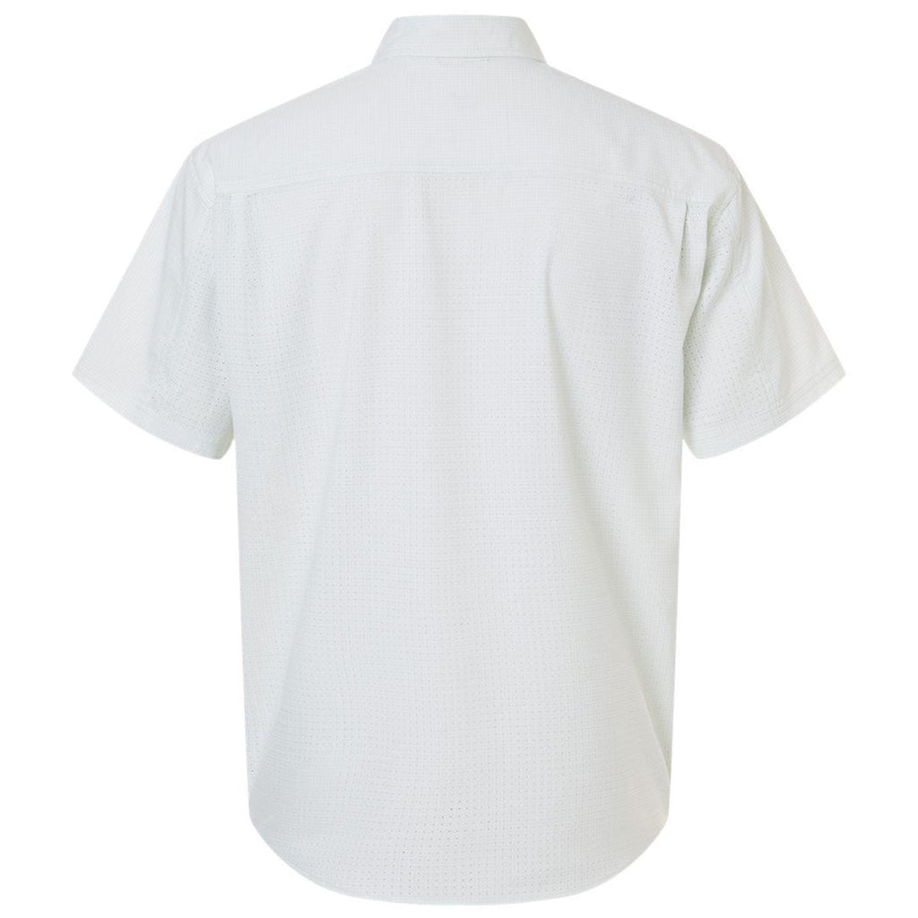 HUK Men's Pale Algae Tidepoint Printed Short Sleeve Shirt