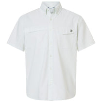 HUK Men's Pale Algae Tidepoint Printed Short Sleeve Shirt