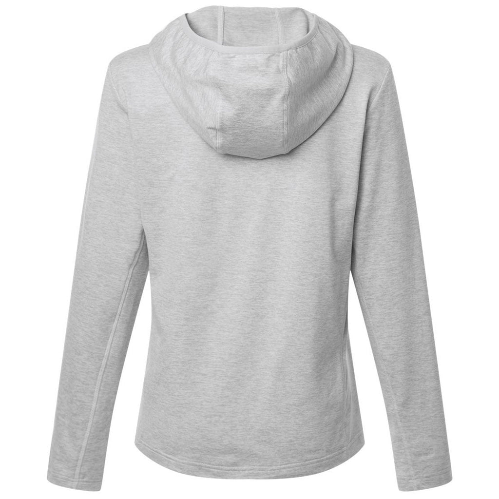 HUK Women's Harbor Mist Heather Coldfront+ Hooded Sweatshirt