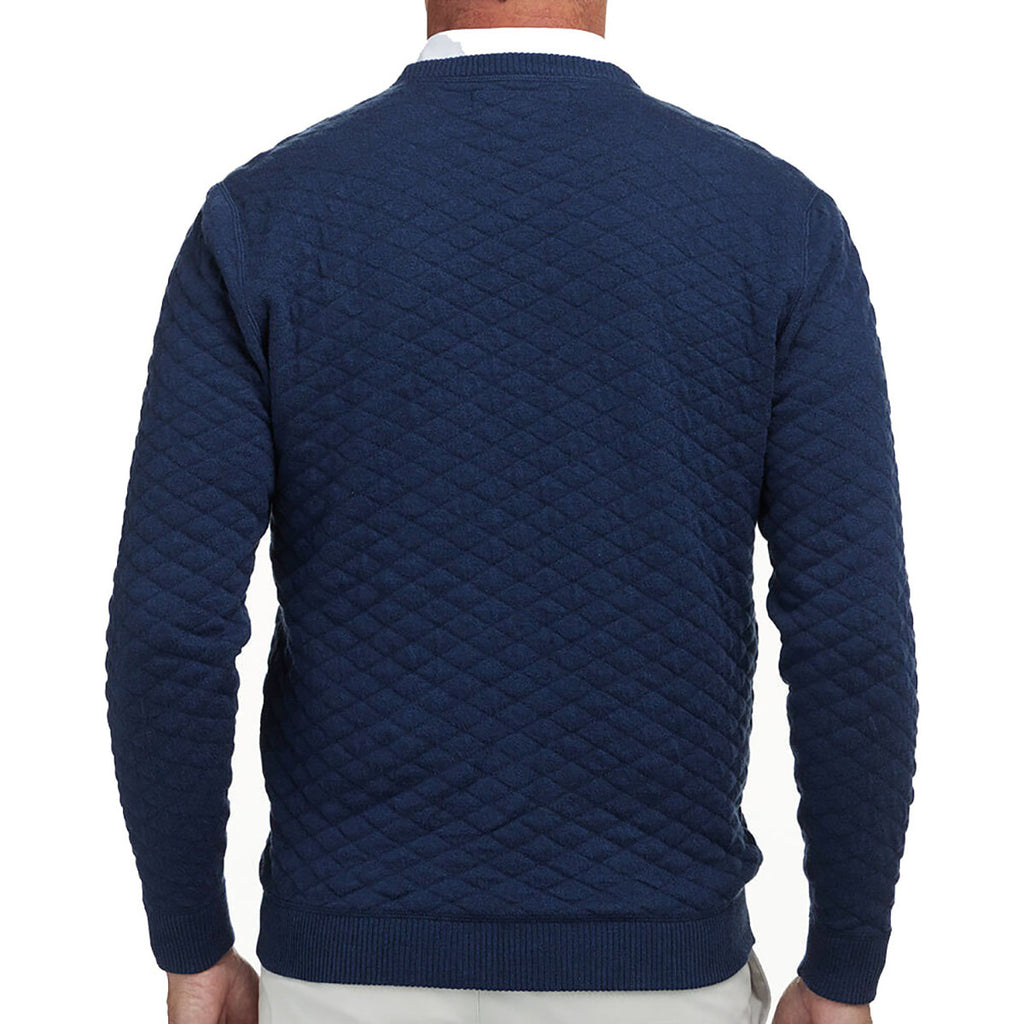 Holderness & Bourne Men's Heathered Navy The Ward Sweater