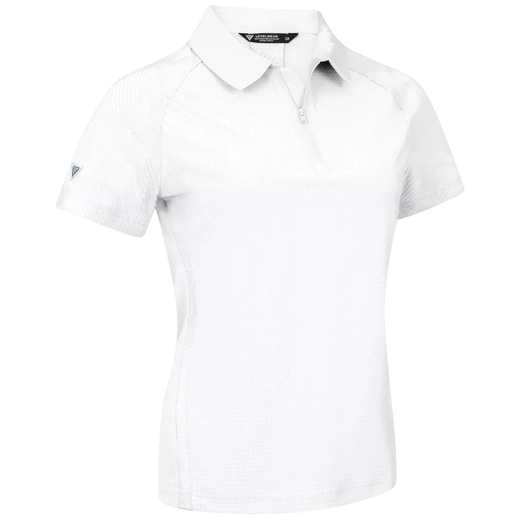 Levelwear Women's White Tandem Polo