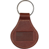 Heritage Gear Dark Brown Leather with Silver Metal Key Fob