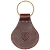 Heritage Gear Dark Brown Leather with Brass Metal Key Fob