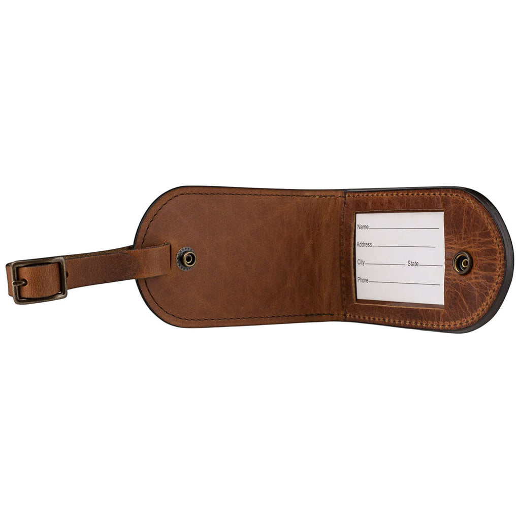 Heritage Gear Tan Leather Luggage Tag