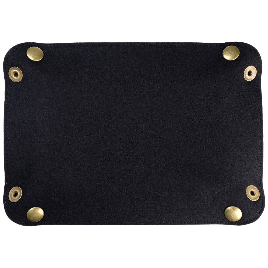 Heritage Gear Tan/Black Leather Valet Tray