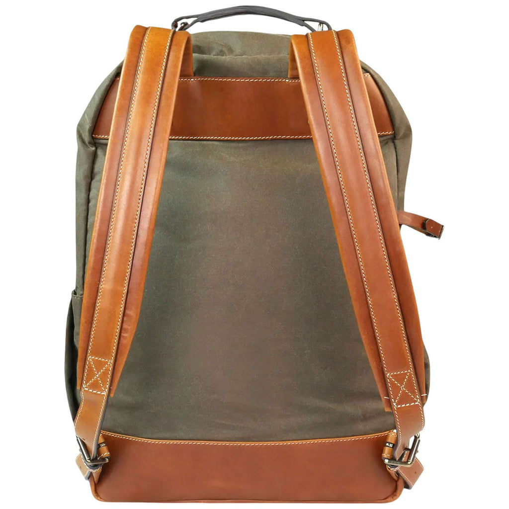 Heritage Gear Olive/Tan Waxed Canvas Backpack