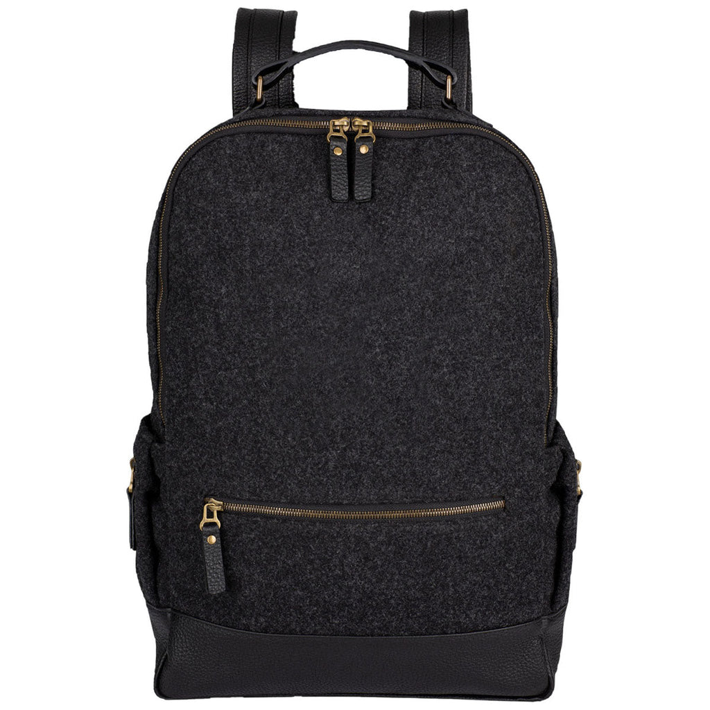 Heritage Gear Black/Black Wool Backpack
