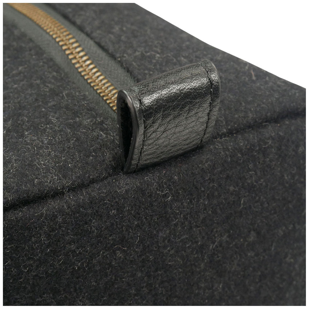 Heritage Gear Black/Black Wool Dopp Kit