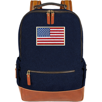 Heritage Gear Navy/Tan Wool Backpack
