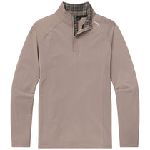 UNRL Men's Taupe Plaid Highlands Quarter Zip