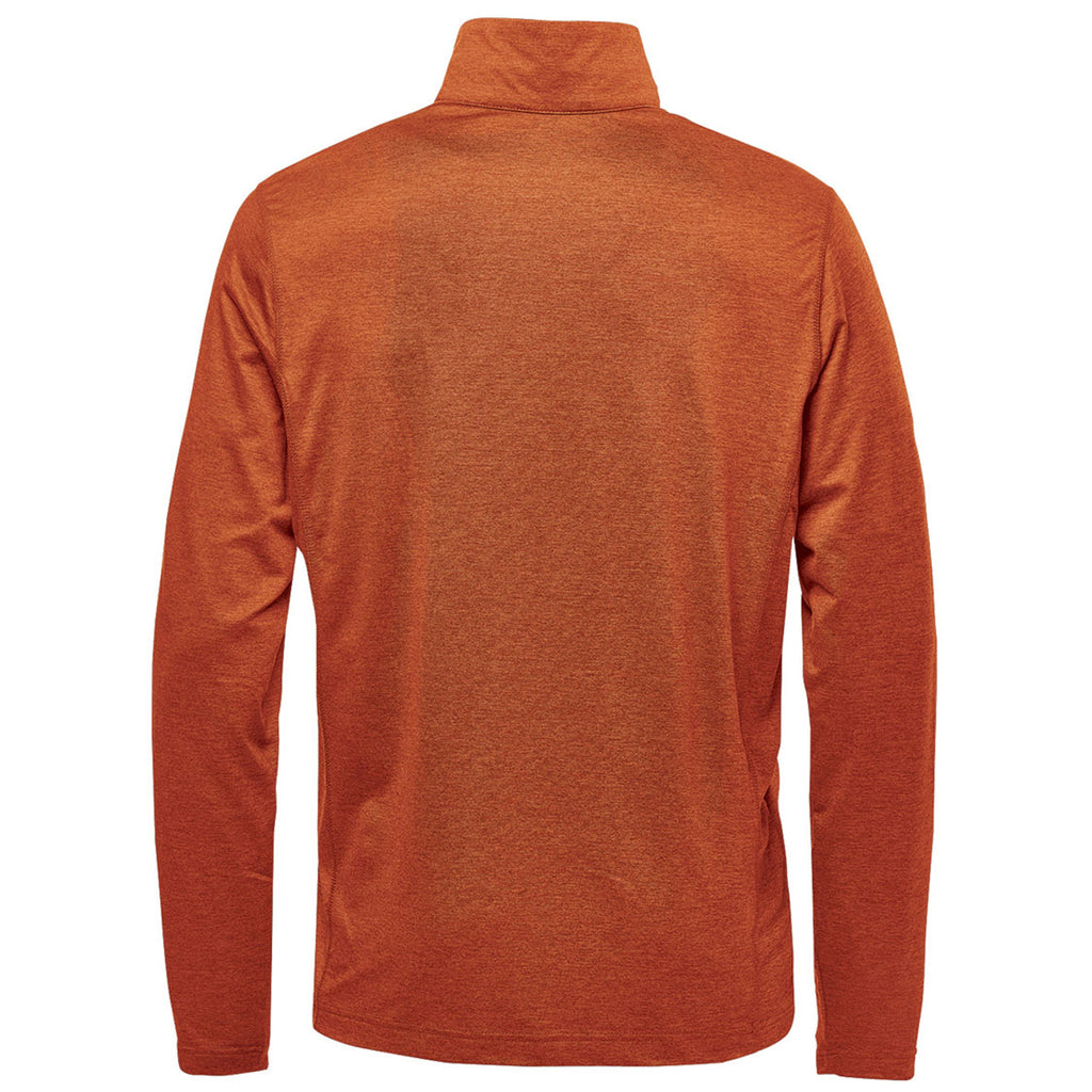 Stormtech Men's Rust Heather Milano Quarter Zip Pullover