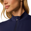 Greyson Women's Maltese Blue Short Sleeve Halley II Quarter Zip