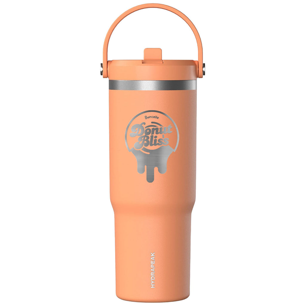 Hydrapeak Apricot Crush 32oz Insulated Stainless Travel Tumbler
