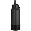 Hydrapeak Black 32oz Insulated Water Bottle w/ Straw Lid