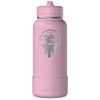 Hydrapeak Cotton Pink 32oz Insulated Water Bottle w/ Straw Lid